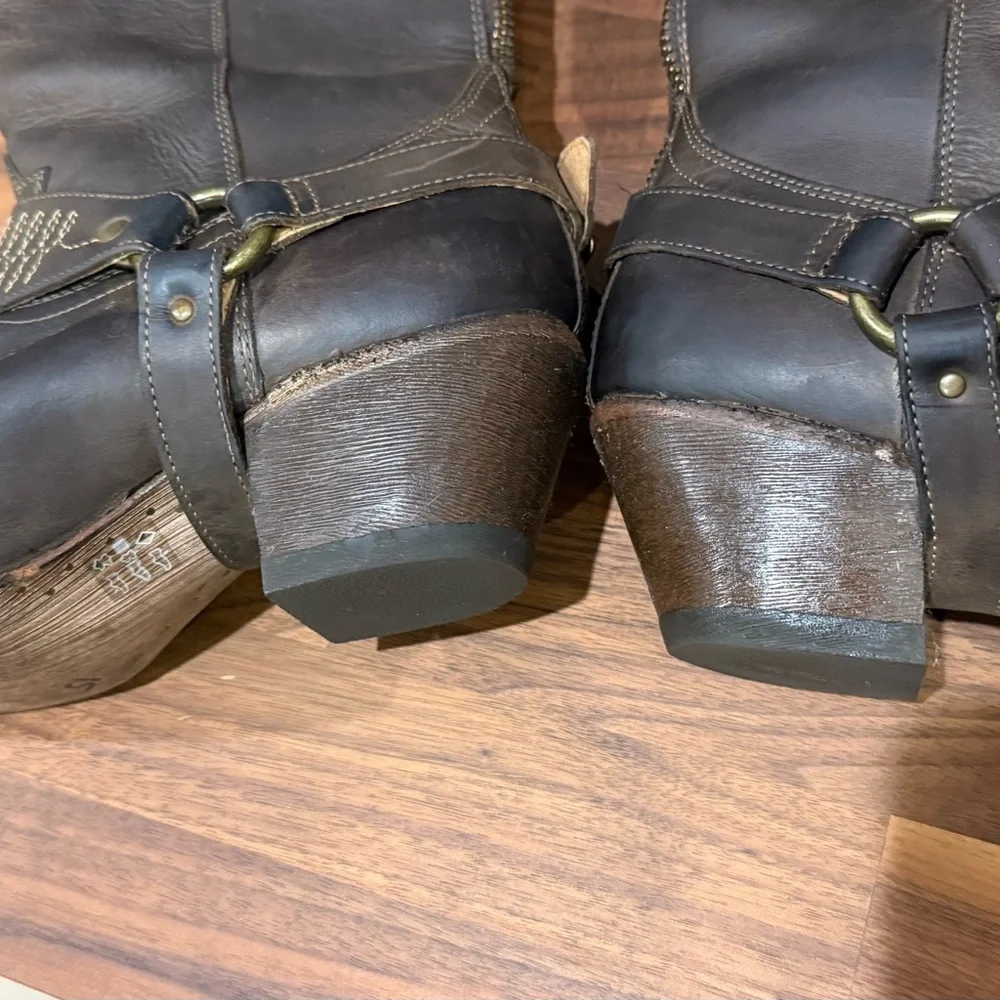 ARIAT Sadler Brown Leather Western Knee High Boots #10017362 Sz 9.5